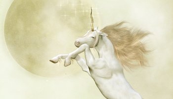 在传说里,独角兽的角有解毒功能,很多人乘机去卖"独角兽"的