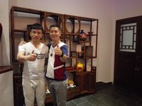 罗李华与世界泰拳王金腰带冠军黄海刚
