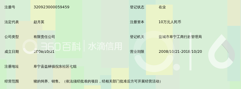 阜宁县月英生猪养殖有限公司_360百科