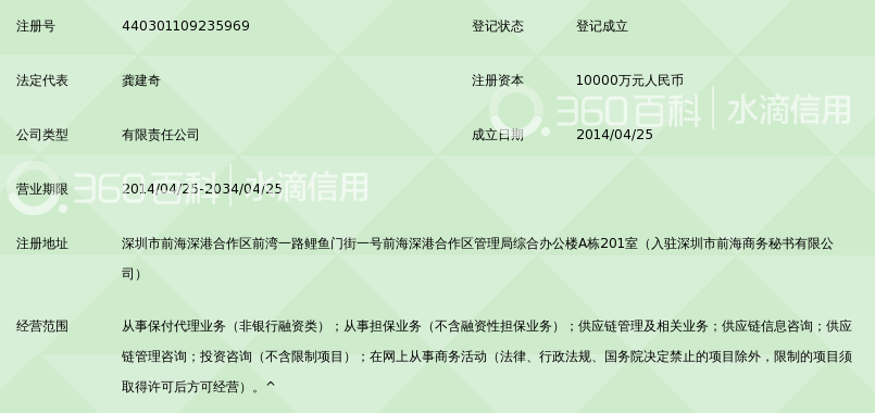 深圳泰利通商业保理有限公司_360百科