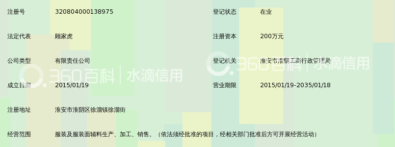 淮安市格莱美服饰有限公司_360百科