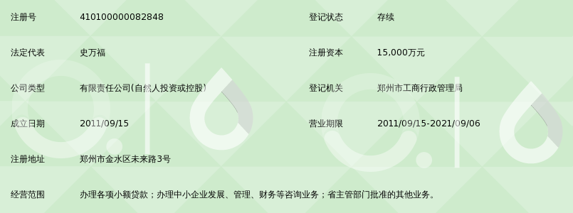 郑州万富小额贷款有限公司_360百科