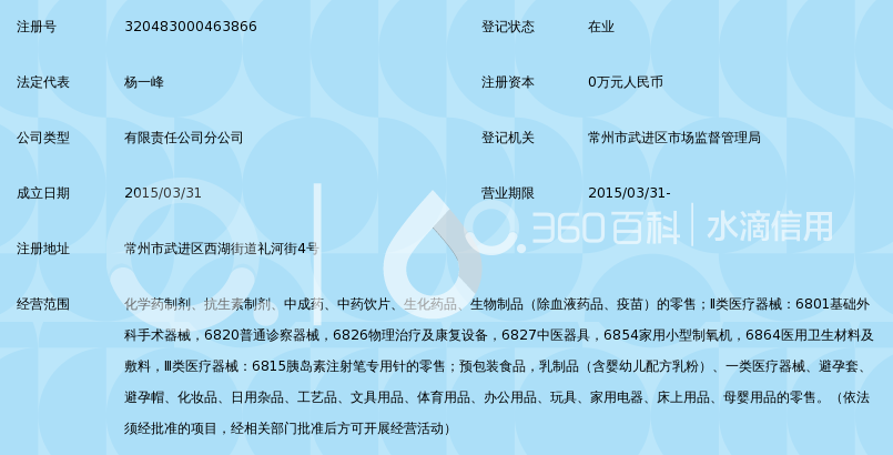 恒泰人民(江苏)大药房连锁有限公司常州常礼店