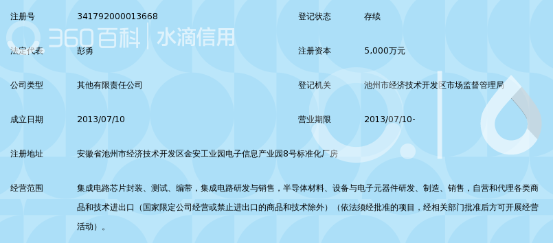 池州华钛半导体有限公司_360百科