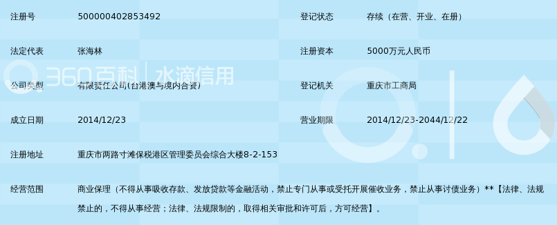重庆润银商业保理有限公司_360百科