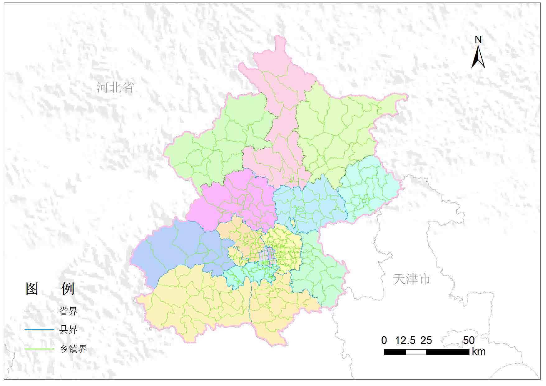 北京行政区划简图_行政简图地图库