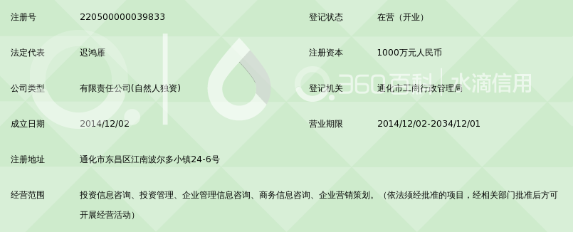通化中联投资信息咨询有限公司_360百科