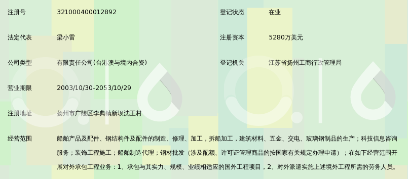 扬州大洋造船有限公司_360百科