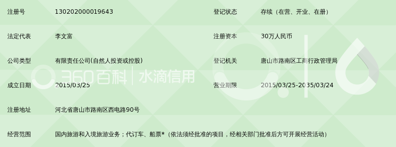 唐山中港国际旅行社有限公司_360百科