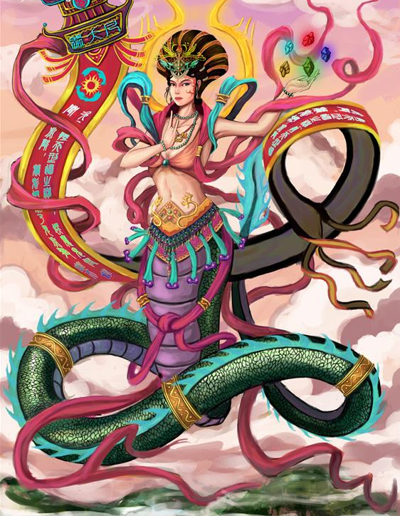 传承女娲精神手抄报